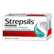 Strepsils Intensive o smaku miodu i eukaliptusa, 8,75 mg, pastylki twarde, 24 szt.