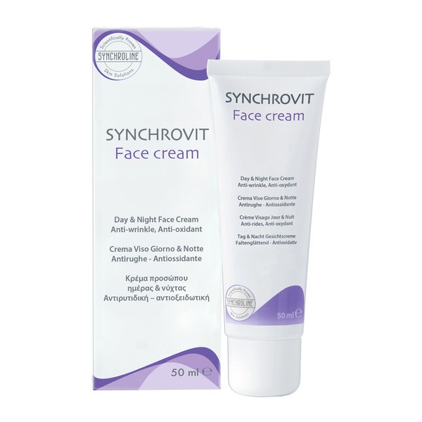 Synchroline Synchrovit Face Cream, Gesichtscreme und Dekolleté, für den Tag und für die Nacht, 50 ml