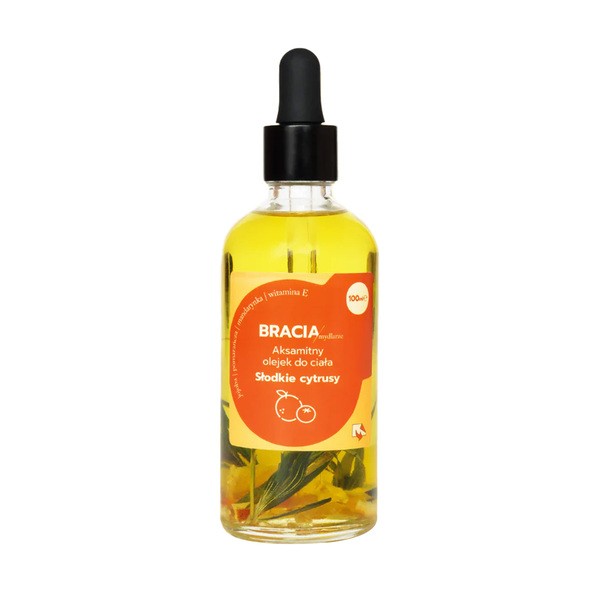 Bracia Mydlarze Bracia Mydlarze, aksamitny olejek do ciała, Słodkie cytrusy, 100 ml — Składniki i ocena