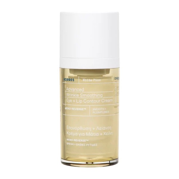 Korres Korres White Pine, krem wygładzający zmarszczki wokół oczu i ust, 15 ml