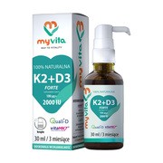 MyVita Witamina K2+D3 Forte, krople, 30 ml