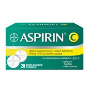 alt Aspirin C, 400 mg + 240 mg, tabletki musujące, 20 szt.