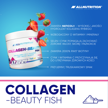 Allnutrition Collagen-Beauty Fish, proszek, 158 g