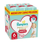 alt Pampers Premium Care Pants 6 (15+ kg), pieluchomajtki jednorazowe, 93 szt.