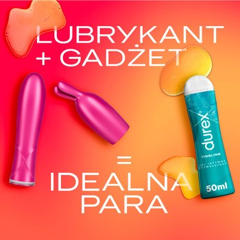 Durex Play 2w1 Vibe&Tease, wibrator i końcówka stymulująca, 1 zestaw