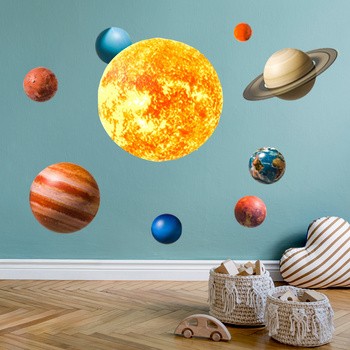 Sipo, Naklejki na ścianę dla dzieci, Planety, 1 szt.