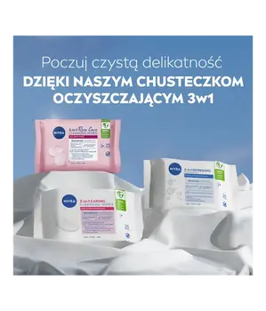 Nivea Rose Touch, chusteczki micelarne, 25 szt
