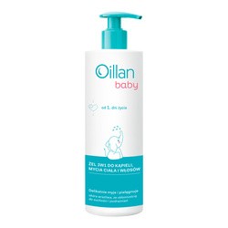 Oillan Baby, żel do mycia ciała i włosów 3 w 1, 400 ml