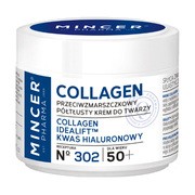 Mincer Pharma Collagen No 302, przeciwzmarszczkowy, półtłusty krem do twarzy 50+, 50 ml