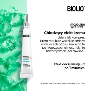 Bioliq, korygujący krem pod oczy z efektem chłodzącym, 10 ml