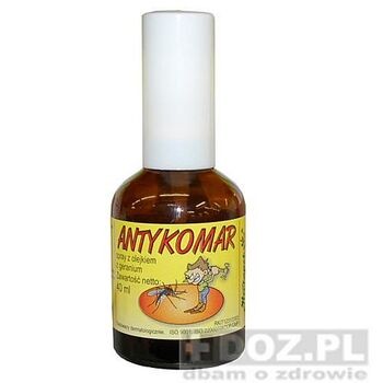 Antykomar Spray, aerozol z olejkiem geranium, 40 ml (40g)