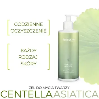FeedSKIN, żel do mycia twarzy z wąkrotą azjatycką, 300 ml