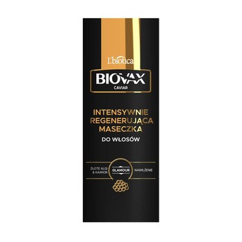 Biovax Glamour Caviar, Złote Algi & Kawior, intensywnie regenerująca maseczka do włosów, 150 ml