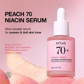 Anua Peach 70% Niacin, serum rozjaśniające, 30 ml