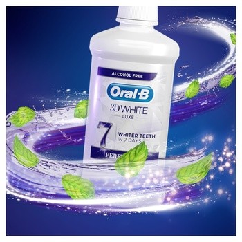 Oral-B 3D White Luxe Perfection, płyn do płukania jamy ustnej, 500 ml