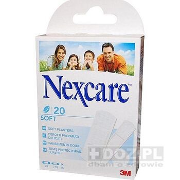 Nexcare Soft, plaster, 20 szt