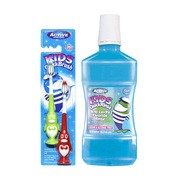Zestaw Active Kids Quick, płyn do płukania jamy ustnej, fluor, 500 ml + szczoteczka dla dzieci, 3-6 lat, 2 szt. https://azcdn.doz.pl/image/d/product/bc767a0f-scale-180x180.png