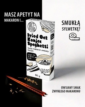Diet-Food Makaron owsiany Shirataki Konjac Spaghetti, 80 g