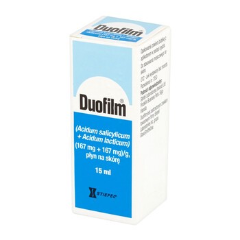 Duofilm, (167 mg+167 mg)/g, płyn, 15 ml