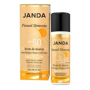 Janda Parasol Słoneczny SPF 50, nawilżająco-kojący krem do twarzy, 50 ml https://azcdn.doz.pl/image/d/product/5fb1e5b0-scale-180x180.png