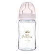 Canpol babies Easy Start Royal Baby, butelka szeroka, antykolkowa, różowa, 240 ml, 1 szt.
