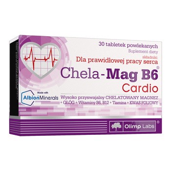 Olimp Chela-Mag B6 Cardio, tabletki powlekane, 30 szt.