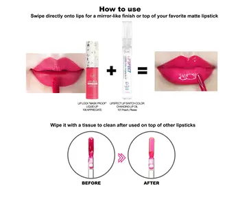 J.Cat Beauty Lipspect Lip Switch Color Changing Lip Oil, olejek do ust zmieniający kolor, 101 Peach, Please, 3,5 ml