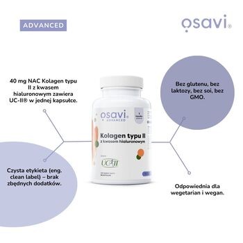 Osavi Kolagen typu II z kwasem hialuronowym, kapsułki, 30 szt.
