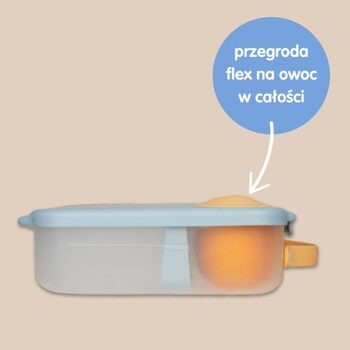 B.BOX, lunchbox dla dzieci, śniadaniówka z przegródkami i wkładem chłodzącym, Blue Blaze, 2l