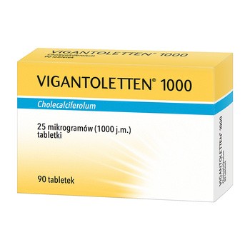 Vigantoletten 1000, 1000 j.m., tabletki, 90 szt.