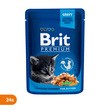 Brit Premium Cat Pouches Kitten, karma mokra dla kociąt i młodych kotów, kurczak, 100 g x 24 szt.