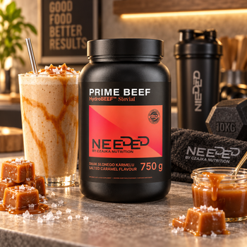 Needed Prime Beef, proszek, smak słony karmel, 750 g