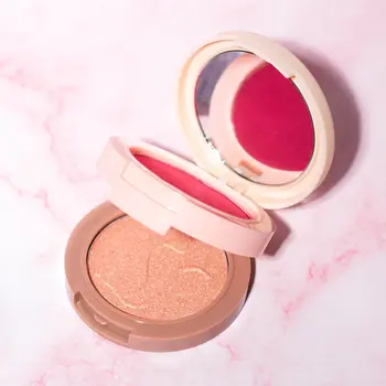 J.Cat Beauty 2 in 1 Piece of Cake Blush + Highlighter, róż i rozświetlacz 2 w 1 102 Cherry Sweet, 12,1 g