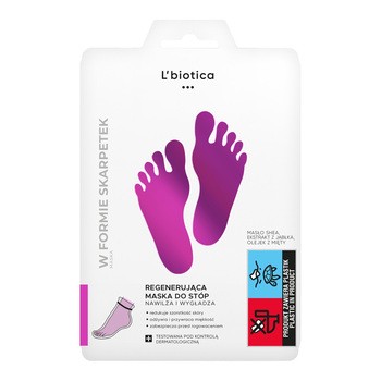Zestaw L`Biotica MAX na Stopy, peeling + maska złyszczająca + maska regenerująca