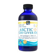 Nordic Naturals Arctic-D Cod Liver Oil Lemon, płyn, 237 ml        