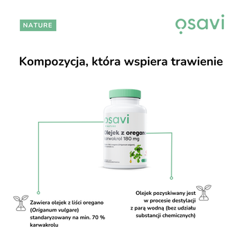 Osavi Olejek z oregano, kapsułki miękkie,  60 szt.