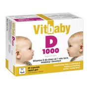 Vitbaby D 1000, kapsułki twist-off, 30 szt.