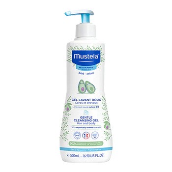 Mustela Bebe-Enfant, delikatny żel do mycia z organicznym awokado, 500 ml