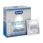 alt Durex Invisible XL, prezerwatywy powiększone,  3 szt.