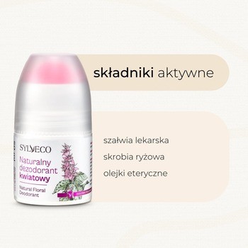 Sylveco, naturalny dezodorant, kwiatowy, 50 ml