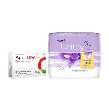 Zestaw Apo-Uro + Seni Lady Slim Mini, wkładki