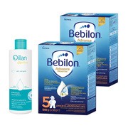 Zestaw 2x Bebilon Advance Pronutra 5, Junior, formuła na bazie mleka dla przedszkolaka, 1000 g + Oillan Derm+, emulsja do kąpieli, 200 ml https://azcdn.doz.pl/image/d/product/bdf07351-scale-180x180.png