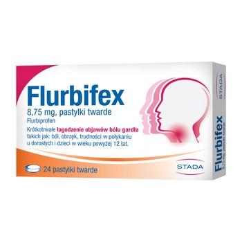 Flurbifex, 8,75 mg, pastylki twarde, 24 szt.