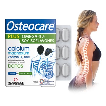 Vitabiotics Osteocare Plus Omega 3, tabletki + kapsułki, 56 szt. + 28 szt.