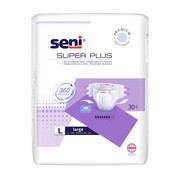 Seni Super Plus, pieluchomajtki dla dorosłych, rozmiar L, 30 szt. https://azcdn.doz.pl/image/d/product/d3b9c678-scale-180x180.png