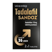 Tadalafil Sandoz, 10 mg, tabletki powlekane, 2 szt.