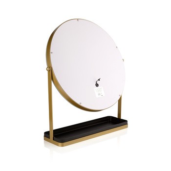 Beautifly Round LED Vanity Mirris, podświetlane lusterko do makijażu z regulacją światła LED, 1 szt.