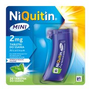 Niquitin Mini, 2 mg, tabletki do ssania, 20 szt., pojemnik