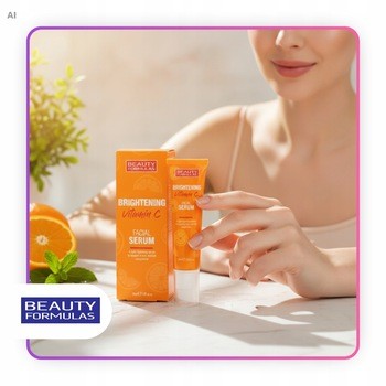 Beauty Formulas, Rozjaśniające serum do twarzy z witaminą C, 30 ml