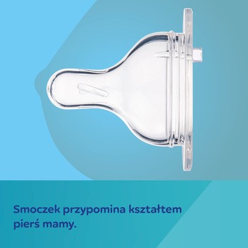Canpol Babies Easy Start, butelka antykolkowa z uchwytami Bonjour Paris, różowa, 300 ml, 1 szt.